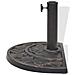 Base Per Parasole A Semicerchio In Resina Bronzo 9 Kg - Foto miniatura 5