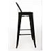 Set 2 Sgabelli Bar in Metallo Mason I Coppia Sgabelli Alti Bancone I Sgabelli Industrial H 77cm I Sgabello Pub Cucina con Schienale E Poggiapiedi Nero-Oro - Foto miniatura 3