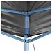 Gazebo Professionale Pieghevole 2 Pareti 2x2m Acciaio Antracite - Foto miniatura 5
