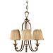 Lampadario Multi Braccio 3 Luci Finitura Argento Sabbia, E14 - Foto miniatura 5