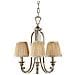 Lampadario Multi Braccio 3 Luci Finitura Argento Sabbia, E14 - Foto miniatura 1