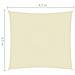 Parasole a Vela Oxford Rettangolare 3,5x4,5 m Crema - Foto miniatura 6