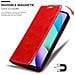 Custodia Compatibile Con Xiaomi Redmi 10 / Redmi Note 11 4g In Rosso Mela - Coperchio Protettiva Con Chiusura Magnetica, Funzione Stand E Tasca Per Le Carte - Foto miniatura 7