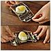 Affettatrice Per Uova Sode In Acciaio Inox Argento - Foto miniatura 4