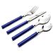 Set Posate Happie, 24 Pezzi Blu - Foto miniatura 3