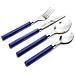 Set Posate Happie, 24 Pezzi Blu - Foto miniatura 1