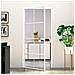 Porta Interna Bianca 93x201,5cm Vetro Temperato Alluminio Slim - Foto miniatura 1