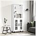 Credenza Bianca 69,5x34x180 Cm In Legno Multistrato - Foto miniatura 1