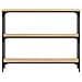 Tavolino Consolle Rovere Sonoma 100x22,5x75cm Legno Multistrato - Foto miniatura 6