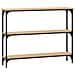 Tavolino Consolle Rovere Sonoma 100x22,5x75cm Legno Multistrato - Foto miniatura 8