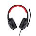 24761 Cuffia E Auricolare Cablato A Padiglione Giocare Nero, Rosso - Foto miniatura 3
