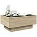 Tavolino Salotto Con Led Rovere Sonoma 70x50x30 Cm Multistrato - Foto miniatura 8