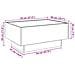 Tavolino Salotto Con Led Rovere Sonoma 70x50x30 Cm Multistrato - Foto miniatura 9