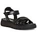 Black Leather Casual Open Sandals Sandali Pelle Scarpe Donna Nero Eu 37, 1-28704-42 003 - Foto miniatura 1