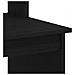 Scrivania con Mensole Rovere Nero 102x45x148 cm in Truciolato - Foto miniatura 2