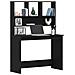 Scrivania con Mensole Rovere Nero 102x45x148 cm in Truciolato - Foto miniatura 4