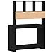 Scrivania con Mensole Rovere Nero 102x45x148 cm in Truciolato - Foto miniatura 6