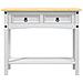 Tavolo Console In Pino Messicano Corona Bianco 90x34,5x73 Cm - Foto miniatura 2