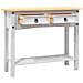 Tavolo Console In Pino Messicano Corona Bianco 90x34,5x73 Cm - Foto miniatura 4