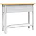 Tavolo Console In Pino Messicano Corona Bianco 90x34,5x73 Cm - Foto miniatura 5
