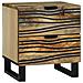 Mobile da letto 40x33.5x46 cm in legno massello di mango e legno ingegnerizzato - Foto miniatura 1