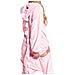 Pigiama Da Donna Tuta Kigurumi Onesie Costume Dinosauro Rosa 155-165 M - Foto miniatura 3