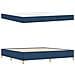 Letto a molle Blu e blu scuro e bianco 200 x 200 cm Tessuto - Foto miniatura 6