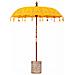 Parasol Balinese Giallo 180-190 cm Cotone, legno massello - Foto miniatura 1