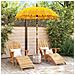 Parasol Balinese Giallo 180-190 cm Cotone, legno massello - Foto miniatura 3