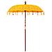 Parasol Balinese Giallo 180-190 cm Cotone, legno massello - Foto miniatura 4