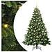 Albero di Natale artificiale con 300 LED Verde 210 cm PE e PVC - Foto miniatura 1