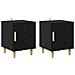 Armadio da Notte 2 pcs Rovere Nero 40 x 40 x 50 cm - Foto miniatura 1