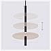 Lampada A Sospensione Feltro 1 Nero /beige Sl. 1879 - Moderno Lampada A Sospensione Beige /nero 126x30x30 Cm - Foto miniatura 5