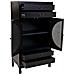 Armadio In Legno Nero 70x40x135h - Foto miniatura 3