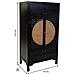 Armadio In Legno Nero 70x40x135h - Foto miniatura 5