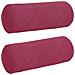 Cuscini a rullo 2 pcs Rosso Vino Ø 15 x 40 cm Tessuto in Cords - Foto miniatura 1