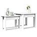 Set di Tavolini da Caffè 2 pcs Bianco Legno multistrato - Foto miniatura 3