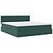 Letto con luci a strisce a LED Verde Scuro 180 x 200 cm Velluto - Foto miniatura 7