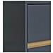 Tavolino Bisley Con 2 Cassetti In Legno Grigio Scuro 40×35×55 Cm - Foto miniatura 4