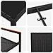 Set da Pranzo per Giardino con cuscino 9 pcs Nero polyrattan - Foto miniatura 9