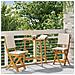 Sedie Bistro da Giardino 2 pcs Bianco Crema 38 x 46 x 85 cm - Foto miniatura 3