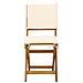 Sedie Bistro da Giardino 2 pcs Bianco Crema 38 x 46 x 85 cm - Foto miniatura 6