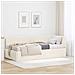 Struttura Letto Angolare con Materasso 2 pcs Crema Velluto - Foto miniatura 2