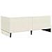 Struttura Letto Angolare con Materasso 2 pcs Crema Velluto - Foto miniatura 9