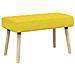 Panchina trapuntata a canale Giallo Chiaro 80 x 40 x 46 cm - Foto miniatura 1