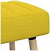 Panchina trapuntata a canale Giallo Chiaro 80 x 40 x 46 cm - Foto miniatura 5