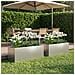 Vaso da giardino 2 pz Argento 80 x 30 x 30 cm Acciaio zincato - Foto miniatura 2