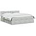Letto con Contenitore Grigio Chiaro 160 x 200 cm Velluto - Foto miniatura 3
