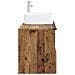 Set di mobili per il bagno 2 pz Legno antico - Foto miniatura 7