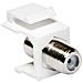 IWP-ADAP-75OFW - Adattatore Keystone BNC 75 Ohm F / F Bianco - Foto miniatura 1